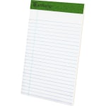 TOPS Perforated Jr. Legal Rule Pads,  5in x 8in, Legal Rule, 50 Sheets Per Pad, White, Pack Of 12