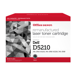 Office Depot Brand Remanufactured High-Yield Black Toner Cartridge Replacement For Dell HD767, ODD5210