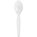 Genuine Joe Heavyweight Disposable Spoons - 1 Piece(s) - 1000/Carton - Spoon - 1 x Spoon - Disposable - White