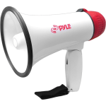 Pyle Home Compact Professional 20W Power Megaphone, 9-1/4inH x 5-3/4inW x 5-3/4inD, White