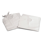 Medline Adult Tissue/Poly Backed Disposable Bibs, 19in x 35in, Case Of 150