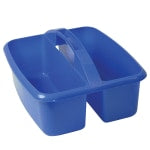 Romanoff Products Large Utility Caddy, 6 3/4inH x 11 1/4inW x 12 3/4inD, Blue, Pack Of 3