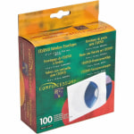 Compucessory CD/DVD White Window Envelopes - CD/DVD - 5in Width x 5in Length - 100 / Box - White