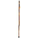 Brazos Walking Sticks Safari Leather Handle Exotic Wood Walking Stick, 58in