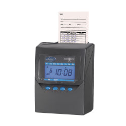 Lathem Time 7500E Calculating Time Recorder, Charcoal Gray