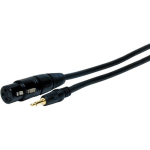 Comprehensive EXF - Audio cable - stereo mini jack male to XLR3 female - 3 ft - shielded - matte black