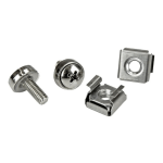 StarTech.com Rack Screws - 20 Pack - Installation Tool - 12 mm M5 Screws - M5 Nuts - Cabinet Mounting Screws and Cage Nuts