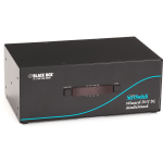 Black Box ServSwitch Wizard Dual-Link DVI Quad-Head with USB True Emulation - 4 Computer(s) - 1 Local User(s) - 2560 x 1600 - 1 x Network (RJ-45) - 8 x USB - 20 x DVI - Desktop - 2.5U - TAA Compliant