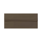 LUX #10 Envelopes, Peel & Press Closure, Chocolate Brown, Pack Of 50