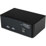 StarTech.com 2 Port Dual DVI USB KVM Switch with Audio & USB 2.0 Hub