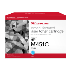 Office Depot Brand Remanufactured Cyan Toner Cartridge Replacement For HP M451C