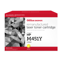 Office Depot Brand Remanufactured Yellow Toner Cartridge Replacement For HP M451Y