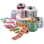 Zebra Label Paper 4 x 6in Thermal Transfer Zebra Z-Select 4000T 1 in core - 4in Width x 6in Length - Permanent Adhesive - Thermal Transfer - White - Paper, Acrylic - 420 / Roll - 4 / Roll