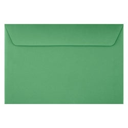 LUX Booklet 6in x 9in Envelopes, Gummed Seal, Holiday Green, Pack Of 250