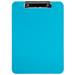 JAM Paper Plastic Clipboard with Metal Clip, 9in x 13in, Blue