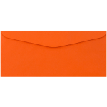 JAM Paper Booklet Envelopes, #9, Gummed Seal, Orange, Pack Of 50