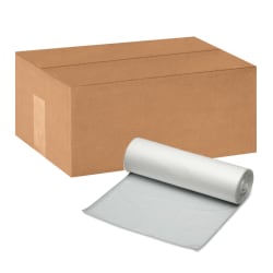 SKILCRAFT High Density (HDPE) Coreless Roll Liners, 33in x 40in, 33 Gallons, Box Of 250 (AbilityOne 8105-01-557-4983)