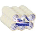 Tape Logic #350 Industrial Acrylic Tape, 3in Core, 3in x 55 Yd., Clear, Case Of 24