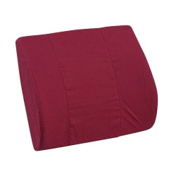 DMI Memory Foam Lumbar Pillow Back Support Cushion, 3inH x 14inW x 13inD, Burgundy