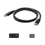 AddOn 6ft Mini-DP to DisplayPort Adapter - DisplayPort cable - DisplayPort (M) to Mini DisplayPort (M) - 6.6 ft - black