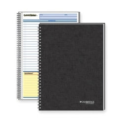 Mead QuickNotes Business Notebook, 5in x 8in, 1 Subject, 80 Sheets, Black