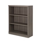 South Shore Morgan 45inH 3-Shelf Bookcase, Gray Maple