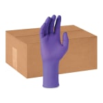 KIMTECH Purple Nitrile Exam Gloves - 12in - Medium Size - Purple - Durable, Textured Fingertip, Latex-free, Tear Resistant - For Chemotherapy - 500 / Carton - 6 mil Thickness