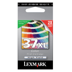 Lexmark 37XL High-Yield Tri-Color Ink Cartridge, 18C2180