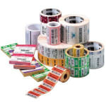 Zebra Label Paper, VS2185, 6in x 4in Thermal Transfer Zebra ZSelect 4000T, 3in Core