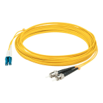 AddOn 1m LC to ST OS1 Yellow Patch Cable - Patch cable - LC/UPC single-mode (M) to ST/UPC single-mode (M) - 1 m - fiber optic - duplex - 9 / 125 micron - OS1 - halogen-free - yellow