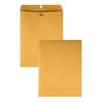 Quality Park Envelopes, 10in x 13in, Clasp Closure, Brown, Box Of 250