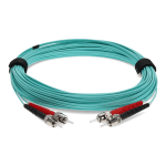 AddOn 2m ST OM4 Aqua Patch Cable - Patch cable - ST/UPC multi-mode (M) to ST/UPC multi-mode (M) - 2 m - fiber optic - duplex - 50 / 125 micron - OM4 - halogen-free - aqua