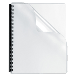 Fellowes Clear Presentation Binding Covers, 8 3/4in x 11 1/4in, Clear, Pack Of 100