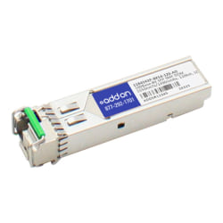 AddOn ADTRAN Compatible TAA Compliant 100Base-BX SFP Transceiver (SMF, 1550nmTx/1490nmRx, 120km, LC, DOM) - 100% compatible and guaranteed to work