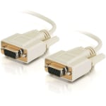 C2G 6ft DB9 F/F Null Modem Cable - Beige - DB-9 Female - DB-9 Female - 6ft - Beige