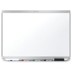 Quartet Prestige 2 DuraMax Porcelain Magnetic Dry-Erase Whiteboard, 48in x 36in, Aluminum Frame With Silver Finish