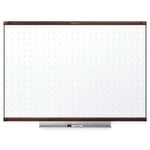 Quartet Prestige 2 Total Erase Melamine Dry-Erase Whiteboard, 72in x 48in, Wood Frame With Mahogany Finish