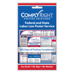 ComplyRight Federal And State Poster Service Card, English, 4in x 7in