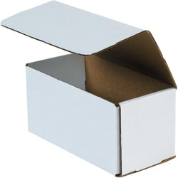 Partners Brand White Corrugated Mailers, 10in x 4in x 4in, Pack Of 50