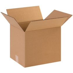 Partners Brand Corrugated Boxes, 12in x 10in x 10in, Kraft, Pack Of 25