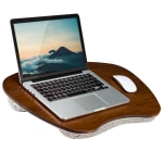 LapGear Bamboo Lap Desk, 22-1/2in x 15-15/16in x 2-5/8in, Chestnut