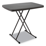 Iceberg IndestrucTable Too 1200 Series Personal Folding Table, Gray