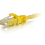 C2G 10ft Cat5e Ethernet Cable - 350 MHz - Snagless - Yellow - Category 5e for Network Device - RJ-45 Male - RJ-45 Male - 10ft - Yellow