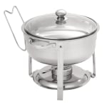 Gibson Home Langston 4-Piece Chafing Dish Set, Silver