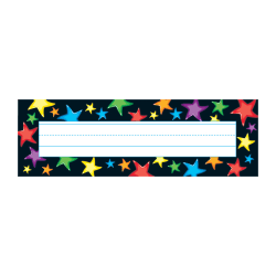 TREND Gel Stars Desk Toppers Name Plates, 2 7/8in x 9 1/2in, 36 Per Pack, 6 Packs