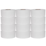 Scott Jumbo Unperforated 2-Ply Toilet Paper, 1000ft Per Roll, Pack Of 12 Rolls