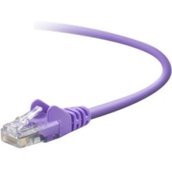 Belkin Cat5e Patch Cable - RJ-45 Male Network - RJ-45 Male Network - 5ft - Purple