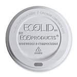 Eco-Products Hot Cup Lids, Fits 10-20 Oz Cups, Translucent, Pack Of 800 Lids