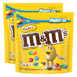 M&Ms SUP Party Bag Peanut, 38 oz, 2 Pack