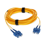 AddOn 9m SC (Male) to SC (Male) Yellow OS2 Duplex Fiber OFNR (Riser-Rated) Patch Cable - 100% compatible and guaranteed to work